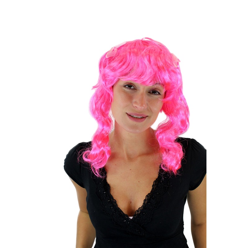 Party Lady wig 2 pigtails Gothic Lolita Baroque Cosplay Harajuku Pink VZ-065-PC5