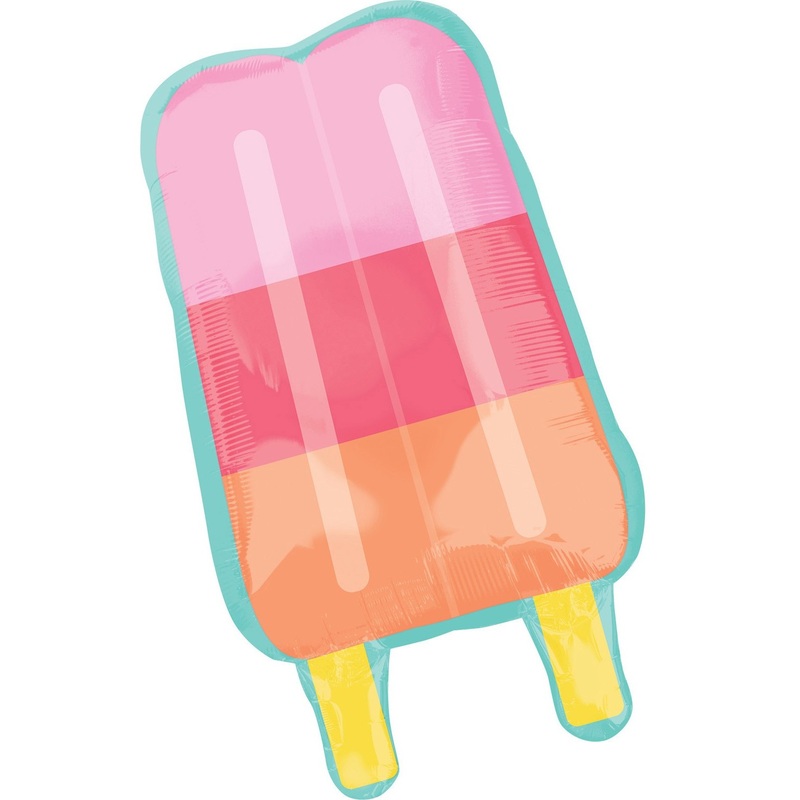 Stay cool water ice foil balloon 45 x 76cm