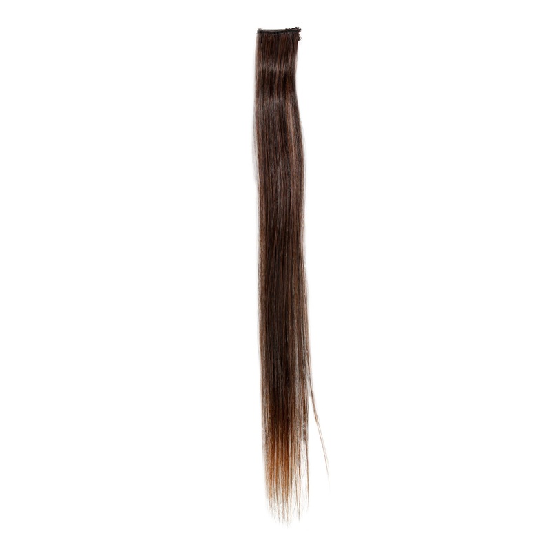 1 Clip-In Extension Strand Straight 45 cm Dark Red-Brown YZF-P1S18-2T30