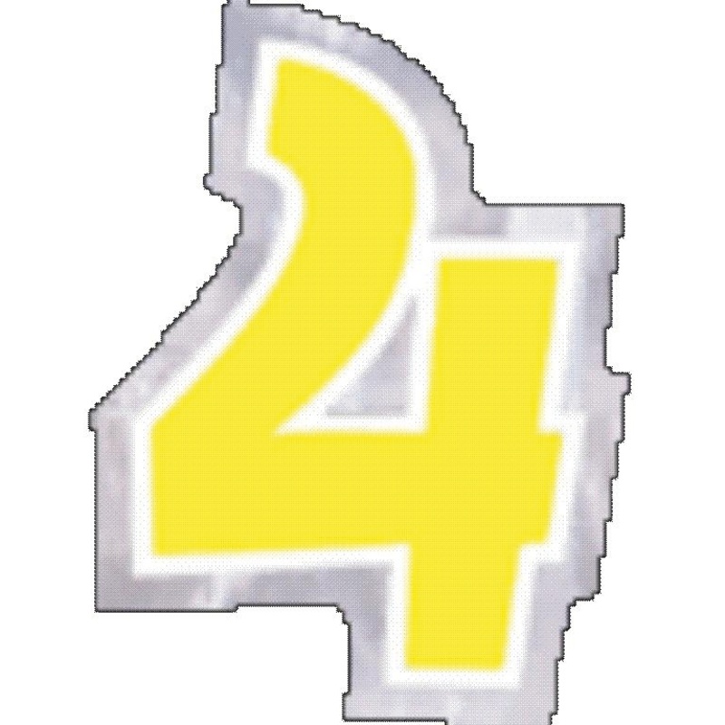 48 balloon stickers number 4
