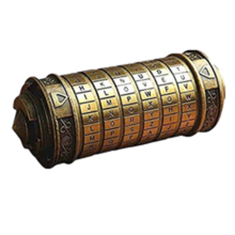 6-Dial Da Vinci Code Alphabet Lock Chamber (w/ Magic Rings) – Escape Room Prop