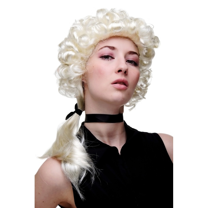 Party wig men womenplatinum blonde baroque lord judge aristocrat pirate LM3053