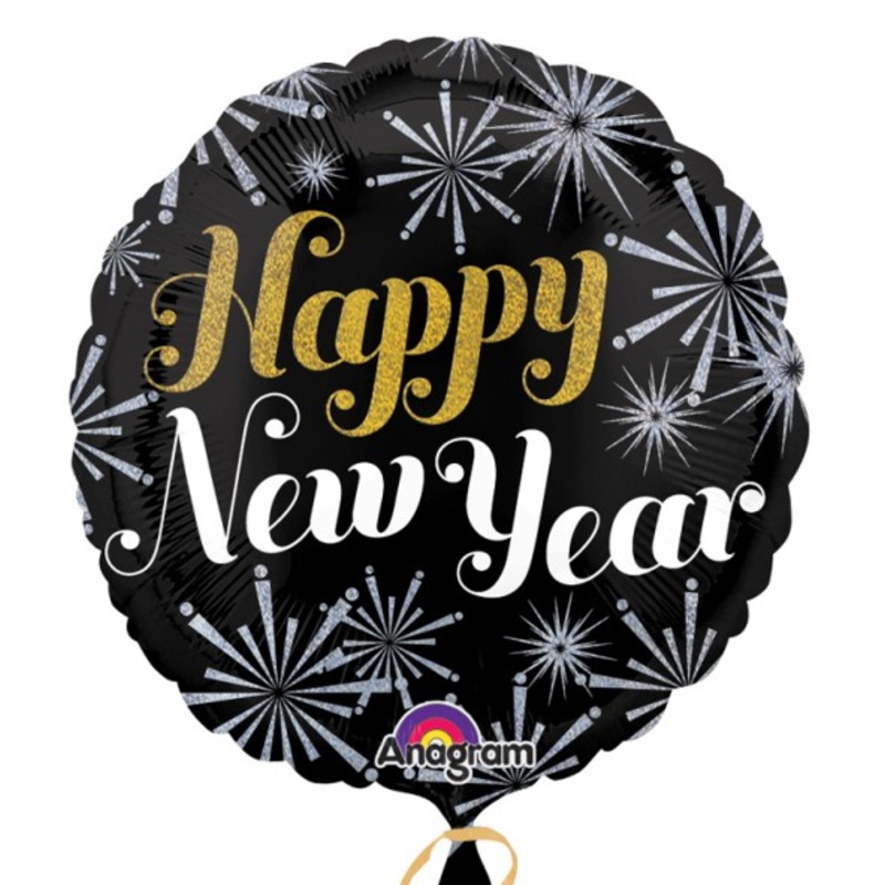 Sparkling Fireworks foil balloon 45cm
