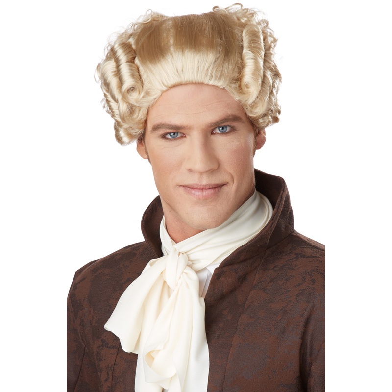 18th Century Peruke Costume Wig (Blonde) Standard