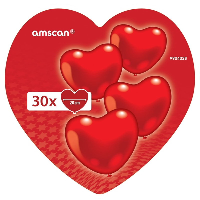 30 heart balloons Juliet 20cm