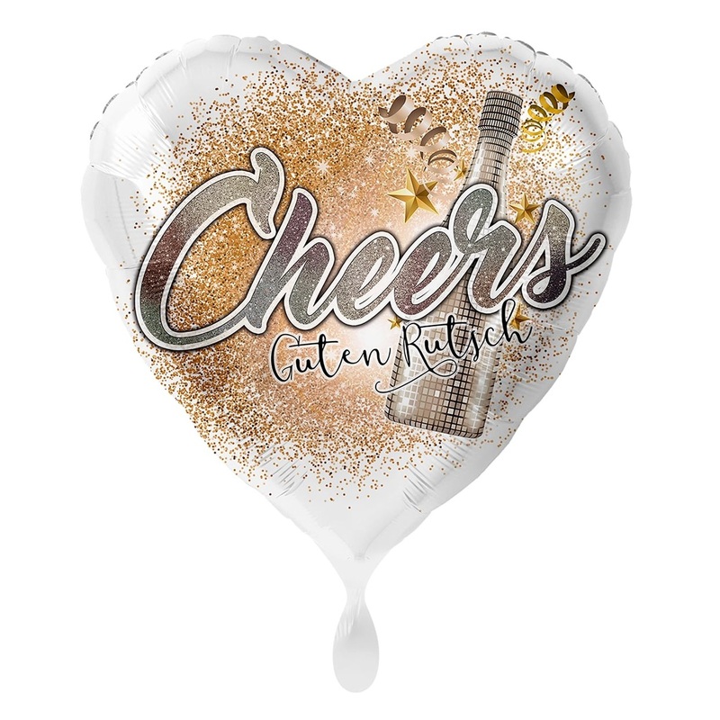 Cheers and happy new year foil balloon 45cm