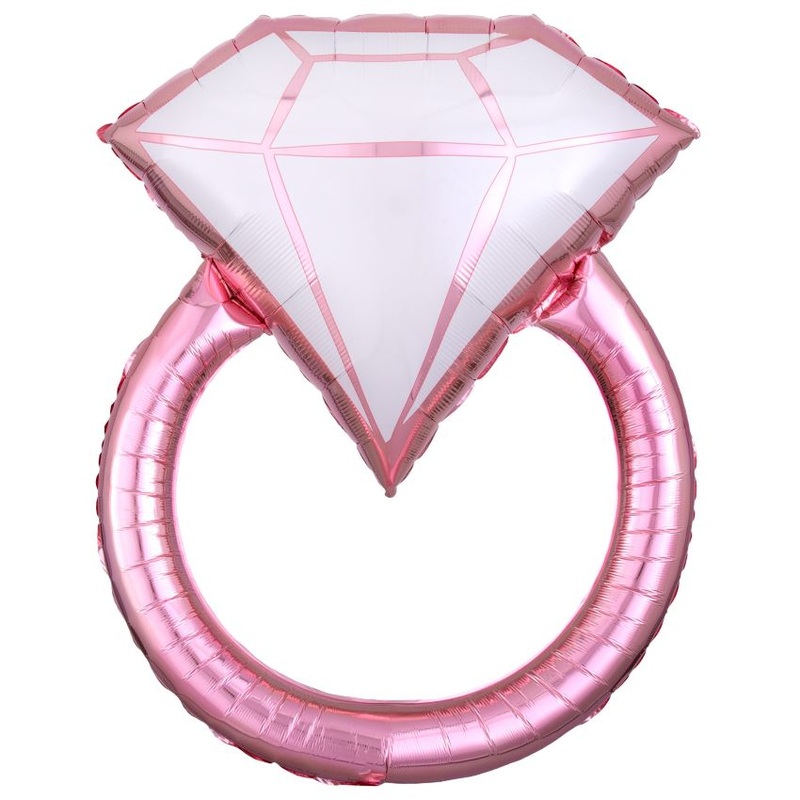 Wedding ring foil balloon XL