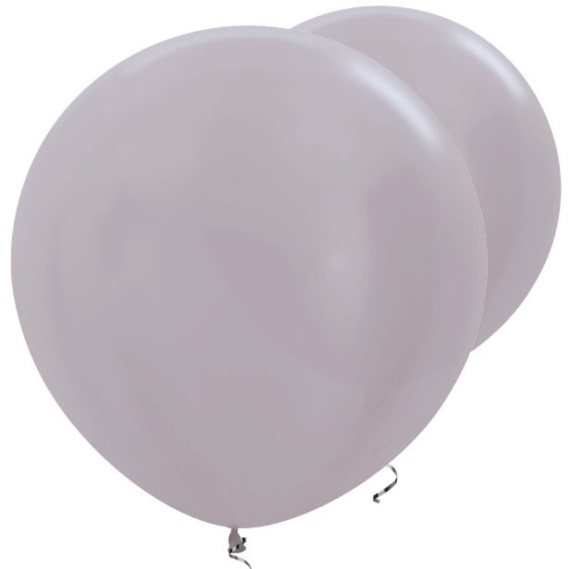 2 Taupe XL balloons 91cm