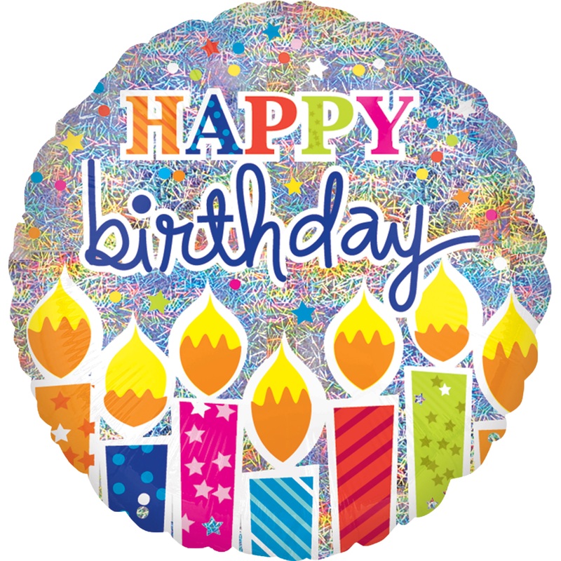 Big foil balloon birthday candles 81cm