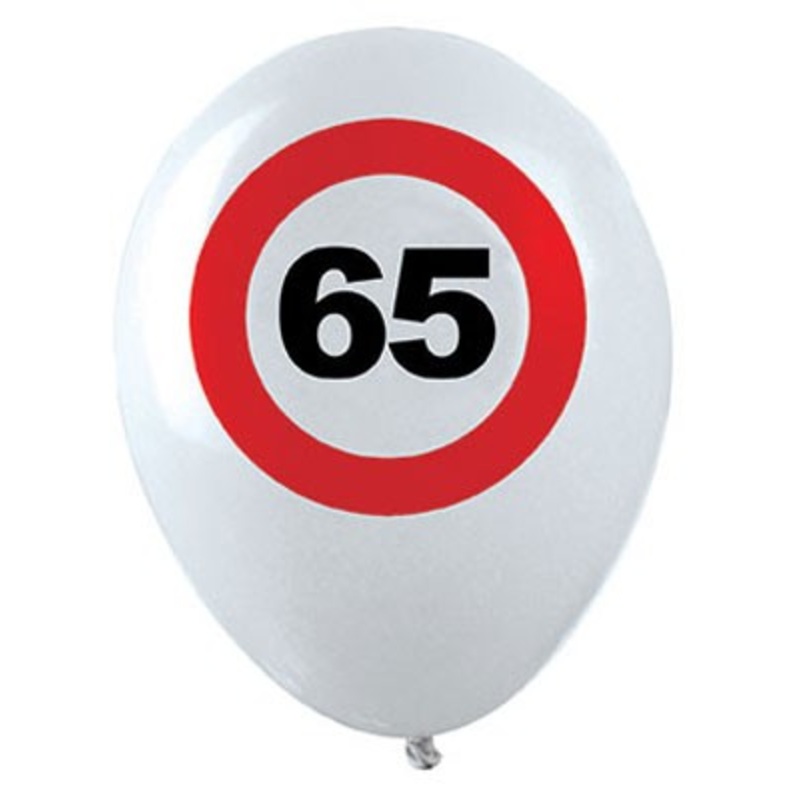 12 latex balloons 65 zone birthday