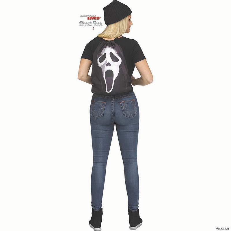 16 1/2 Scream Ghost Face<sup></sup> Drawstring Backpack Accessory