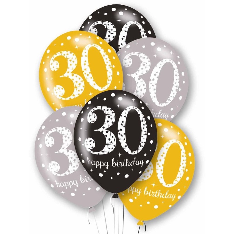 6 Glamorous 30th Birthday Balloons
