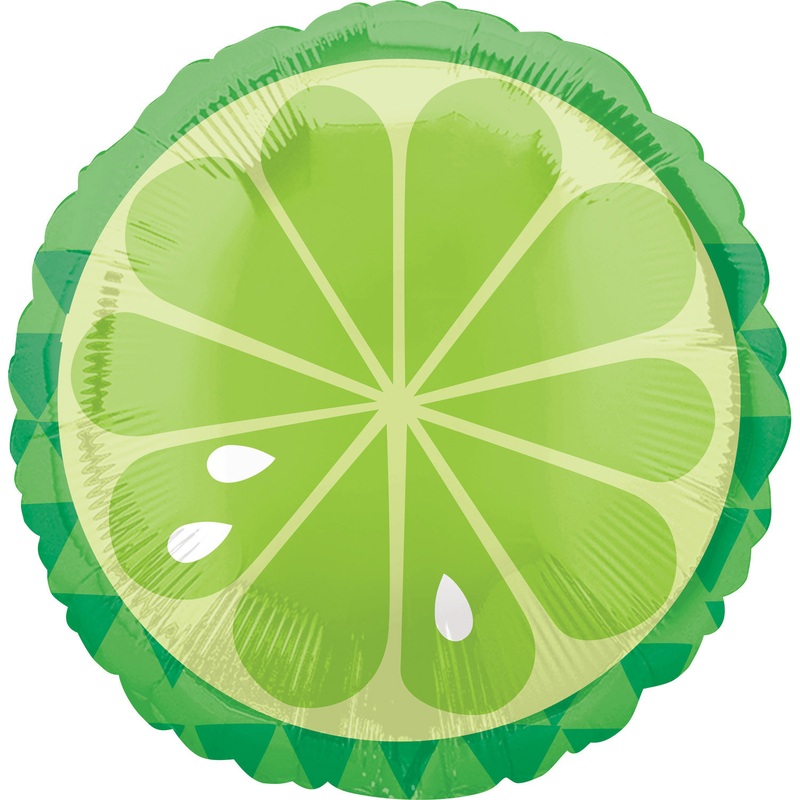 Cheeky fruit balloon lime 45cm