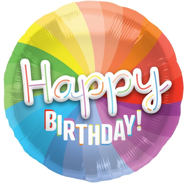 3D swinging birthday foil balloon