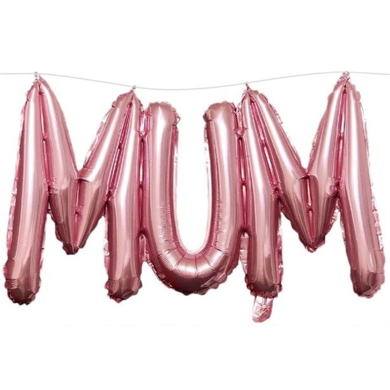 Mum foil balloon garland