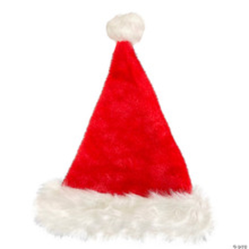 Deluxe Plush Santa Hat – Toddler
