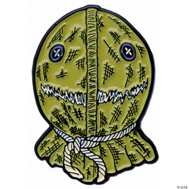 1 1/2 Trick r Treat Sam Burlap Face Full-Color Enamel Pin