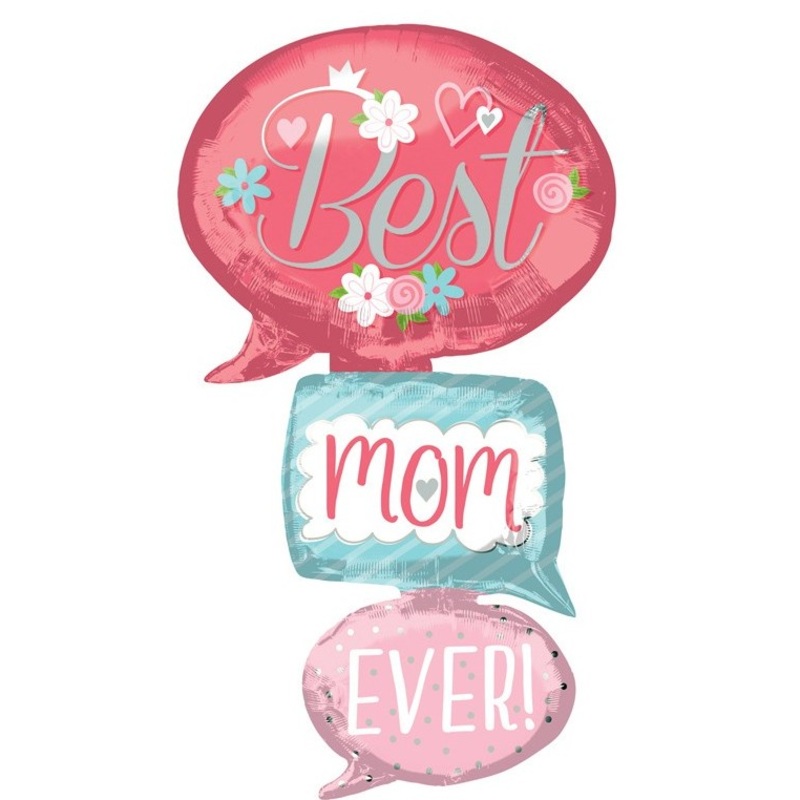Best mom ever foil balloon 71cm x 1.34m