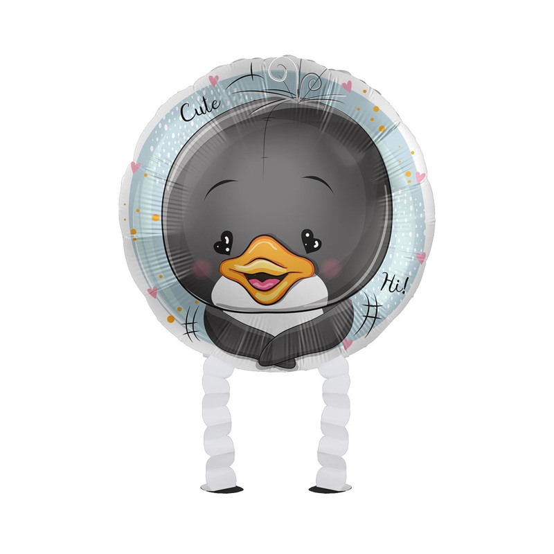 Small penguin Airwalker foil balloon 43cm