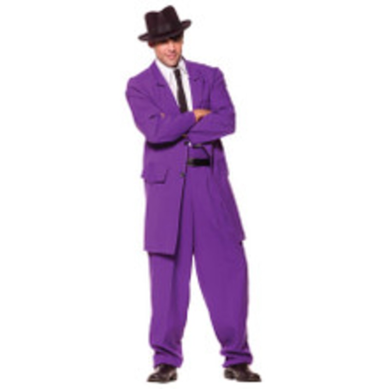 ZOOT SUIT ADULT PURPLE STD