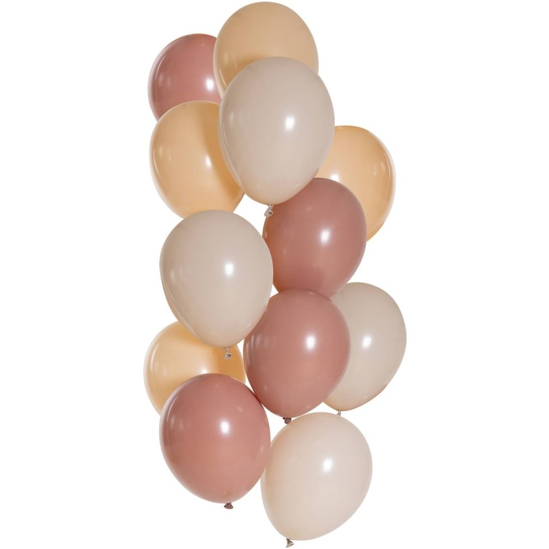 12 Apricot Blush balloon mix 33cm