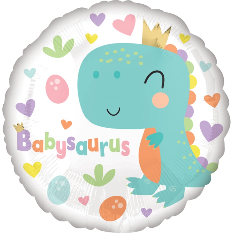 Babysaurus foil balloon round 46cm