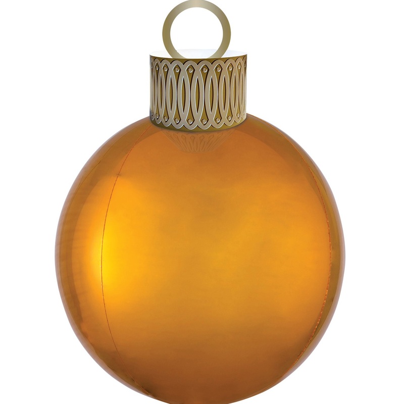 Christmas ball balloon gold 38 x 50cm