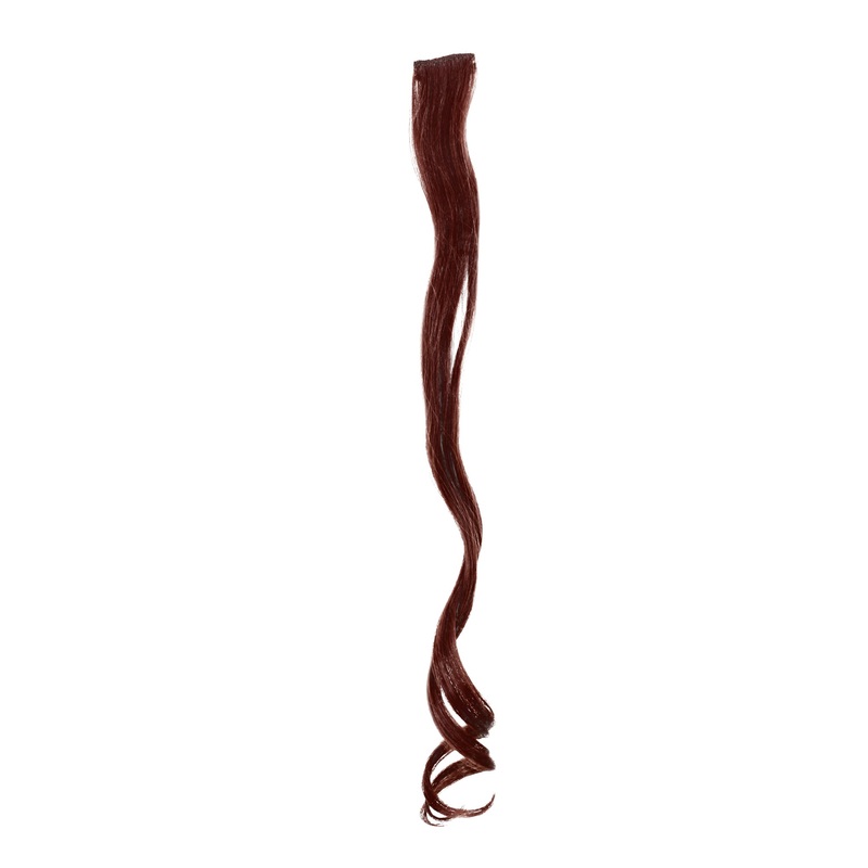 1 Clip Extension strand wavy 65 cm red rust brown YZF-P1C25-35