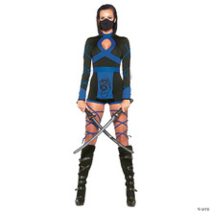 Adult Ninja 3PC Black/Blue-Large