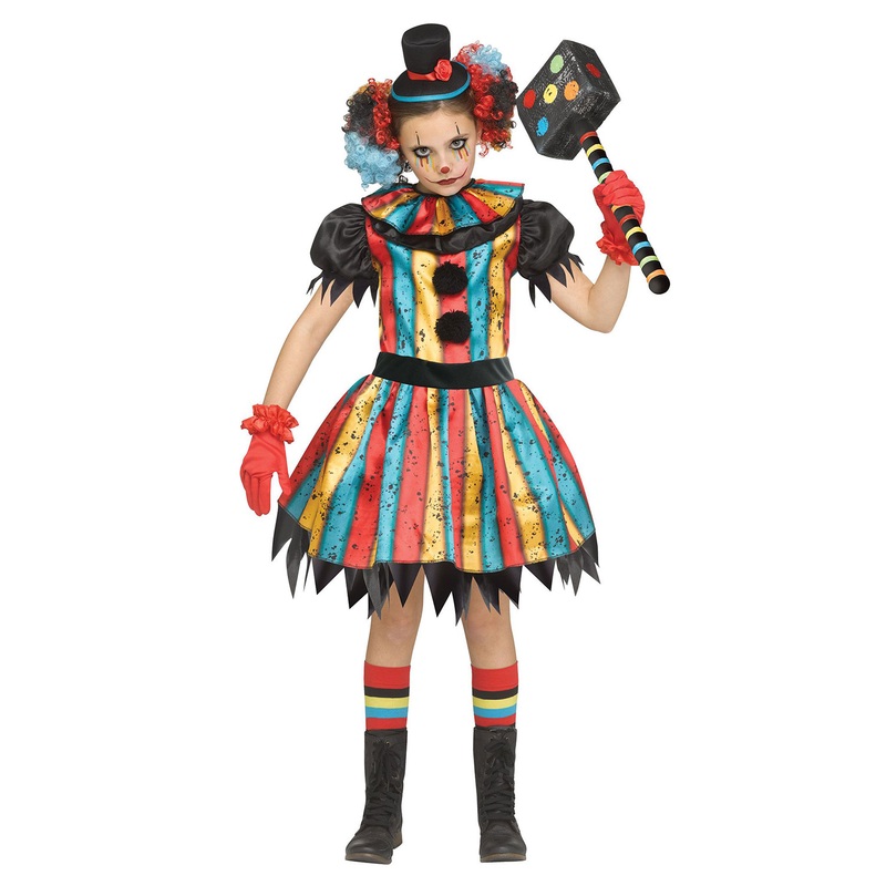 Carny Clown Child Costume Medium