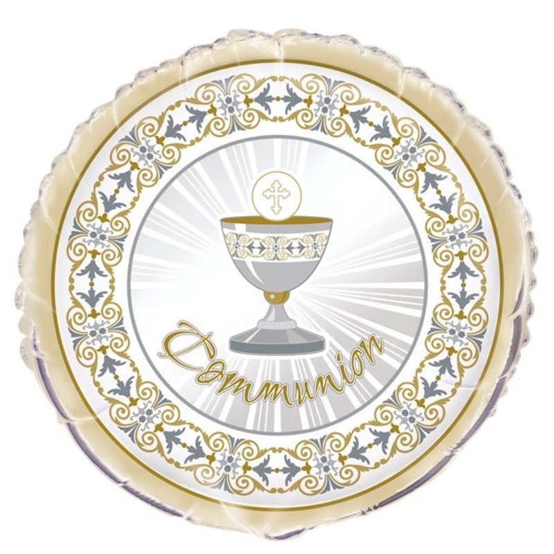 Shining cross communion foil balloon 46cm