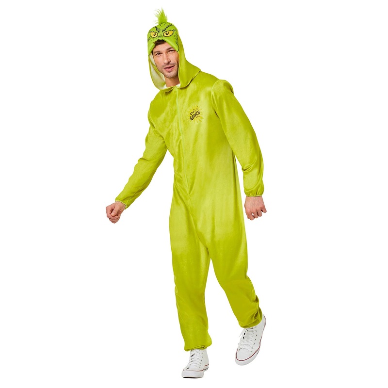 The Grinch Jumpsuit Adult Costume Small
