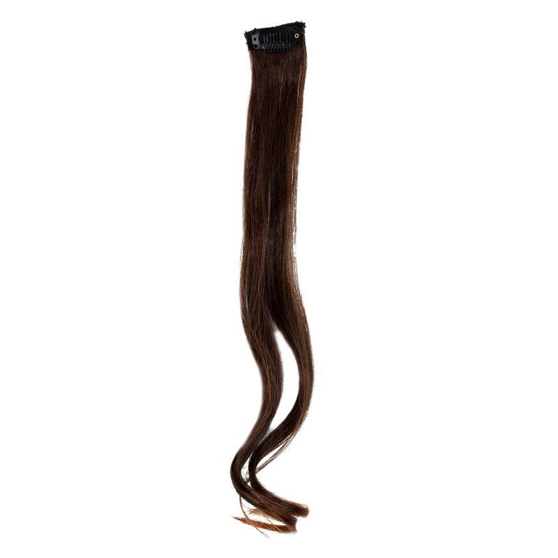 1 Clip-In Extension Strand wavy Dark Red-Brown YZF-P1C18-2T30