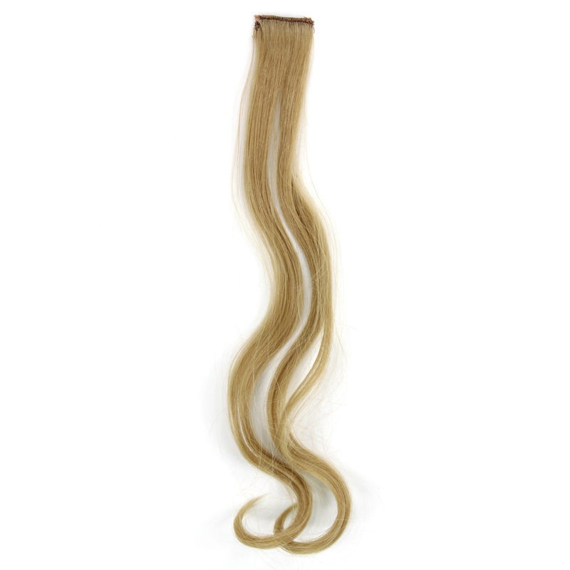 1 Clip-In Extension Strand wavy Light Ash Blonde YZF-P1C18-24