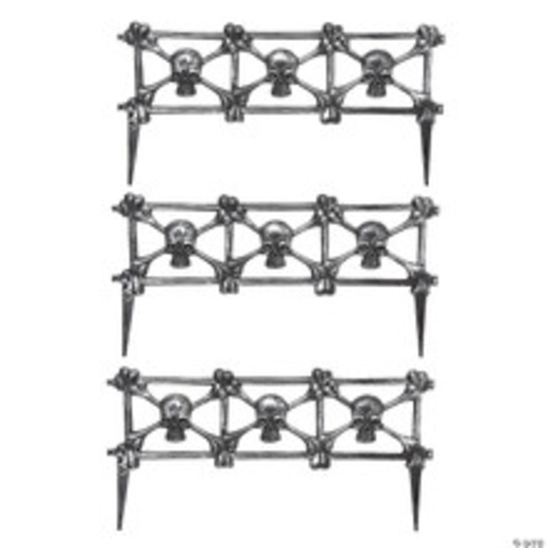 BLACK/SKULL GRAVEYARD FENCE