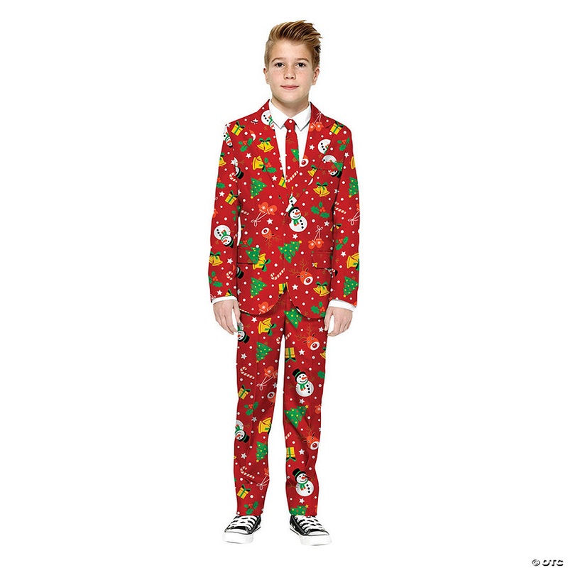 Boy’s Red Icon Christmas Suit|MEDIUM|XLARGE|SMALL