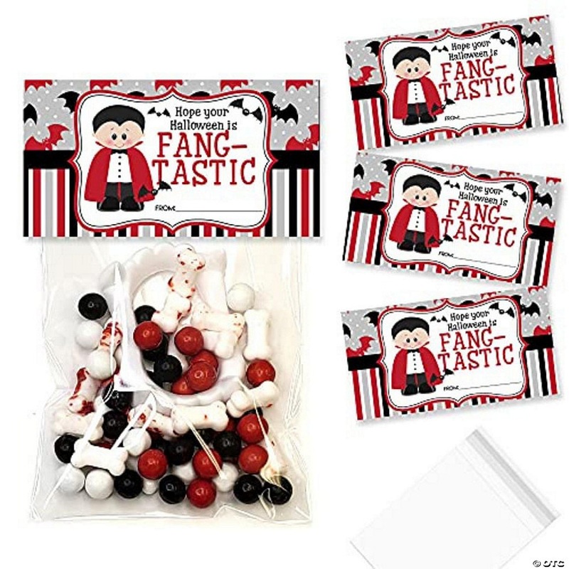 Dracula Halloween Bag Toppers 40pcs. by AmandaCreation