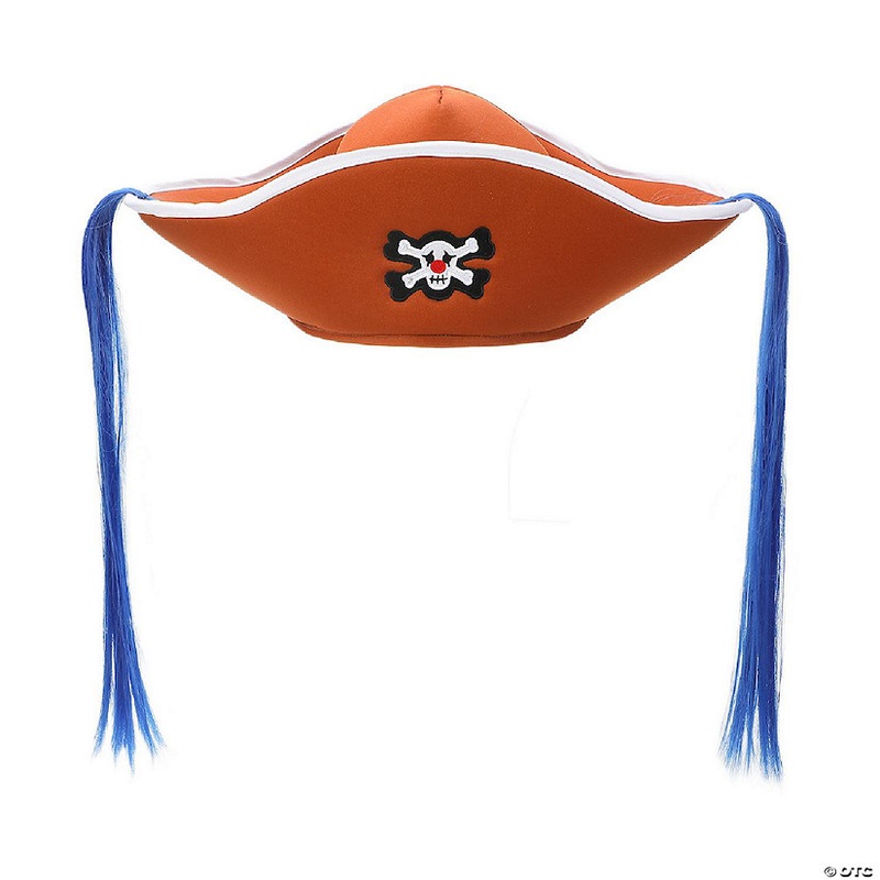 One Piece Buggy Cosplay Hat With Hair