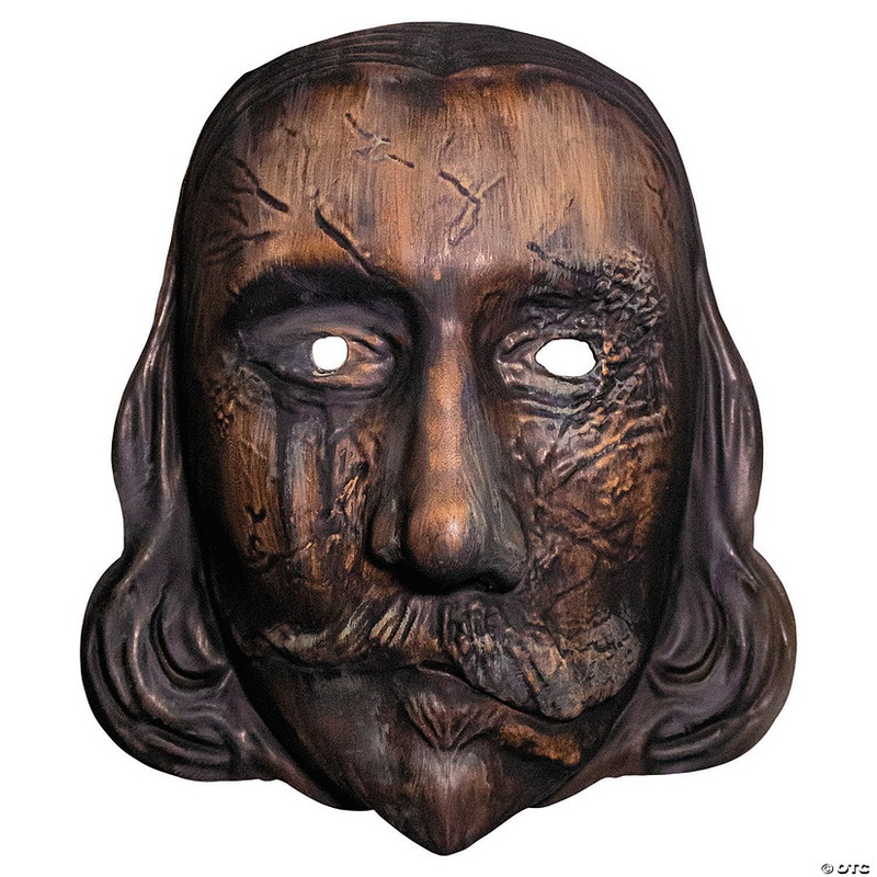 Thanksgiving John Carver Burnt Overhead Plastic Mask – One Size