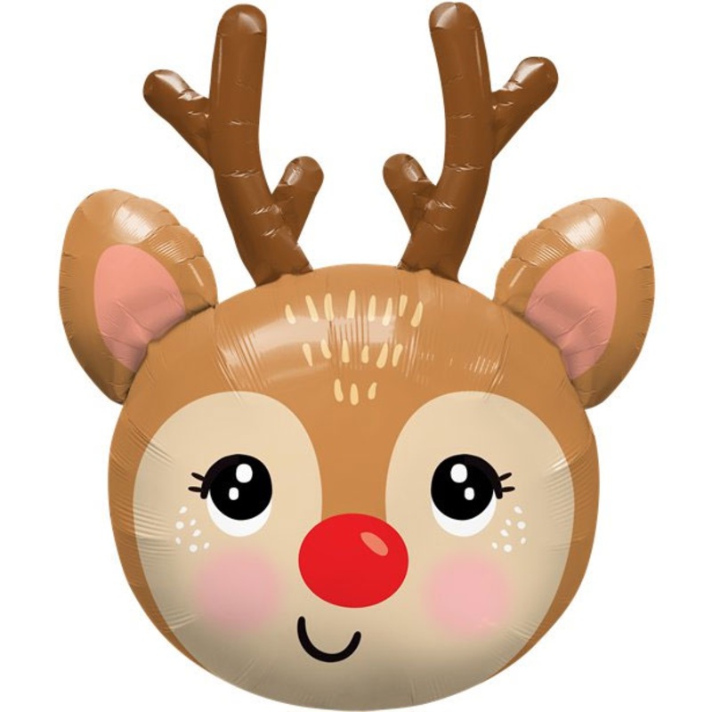Reindeer foil balloon XXL 89cm