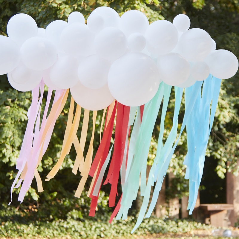 Cloudy Eco Balloon Garland Decoration Kit