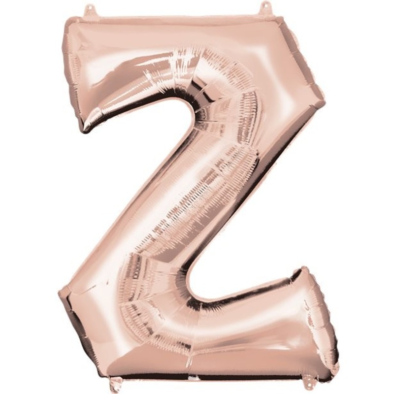 Letter Z foil balloon rose gold 41cm