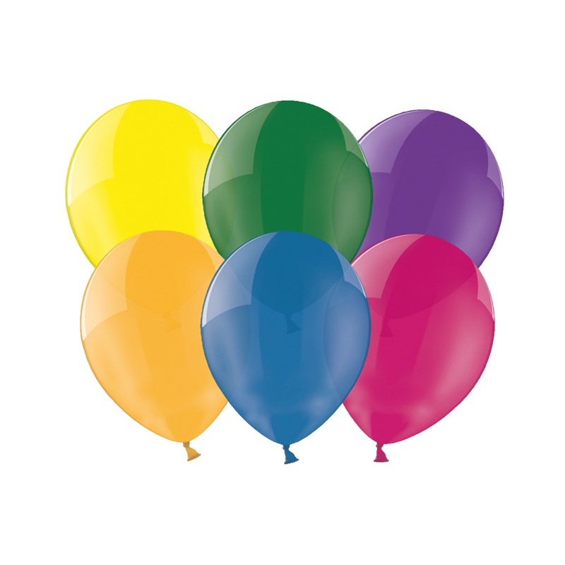 100 colorful latex balloons glossy 30cm