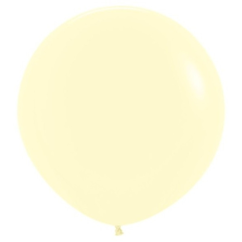 3 cream-colored XL balloons 61cm