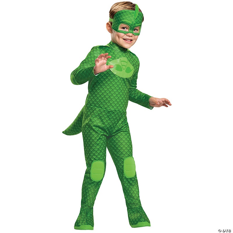 Kids Deluxe Light-Up PJ Masks Gekko Costume – 4-6