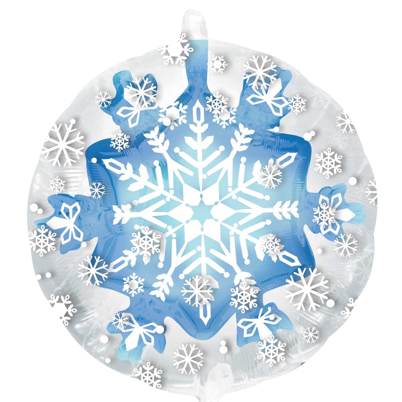 Snowflake magic foil balloon 60cm