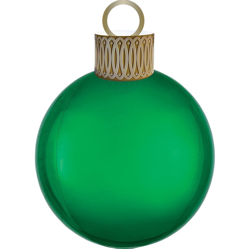 Christmas Bauble Balloon Green 38cm x 50cm