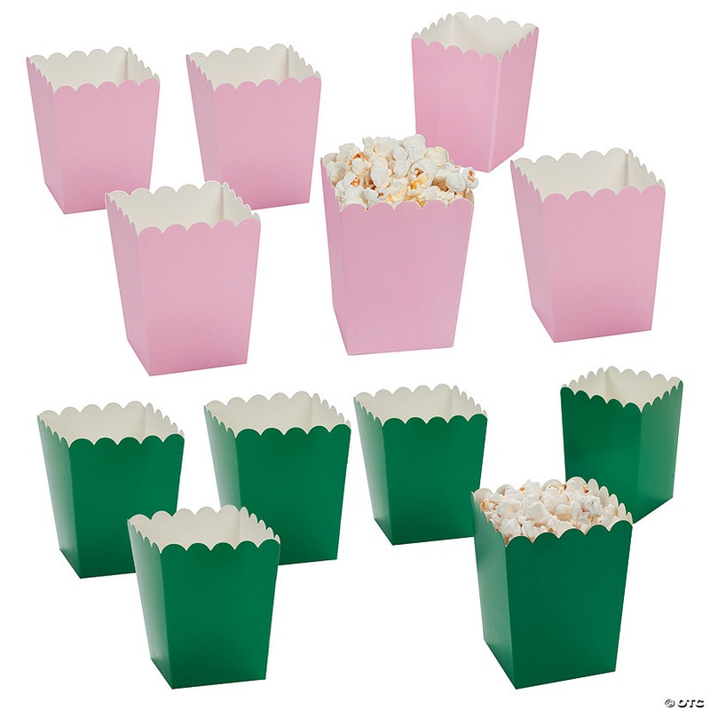 Good Witch or Bad Witch Soft Green & Pink Mini Popcorn Boxes – 48 Pc.