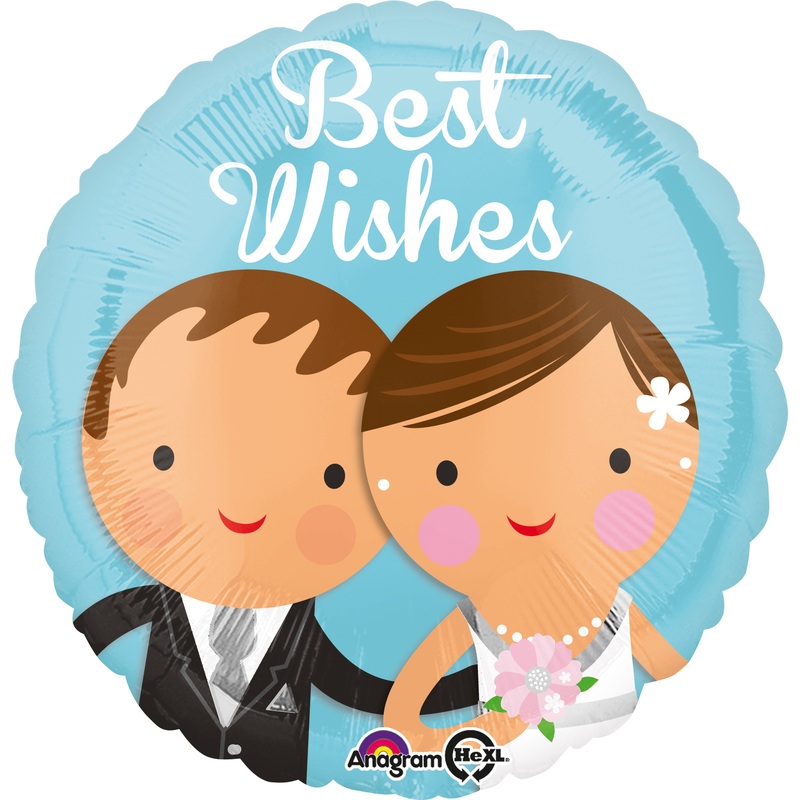 Wedding Foil Balloon Best Wishes
