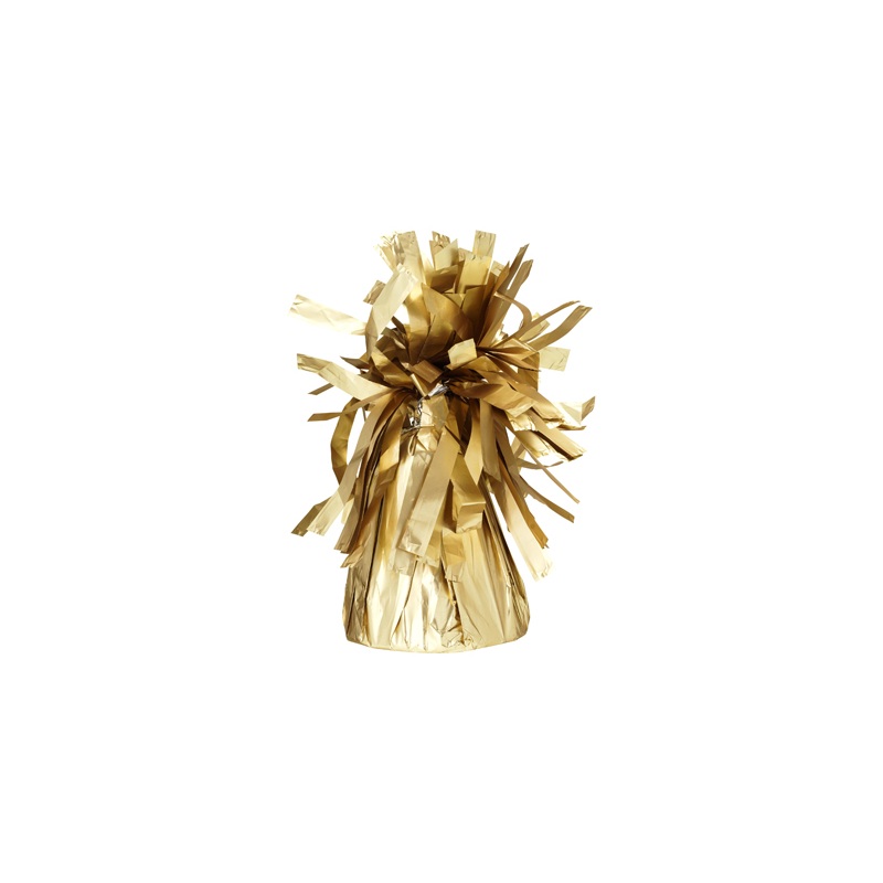 4 foiled balloon weights luxury gold 7cm